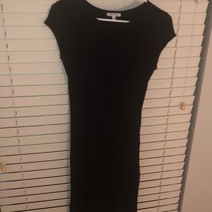 Jersey body con black dress